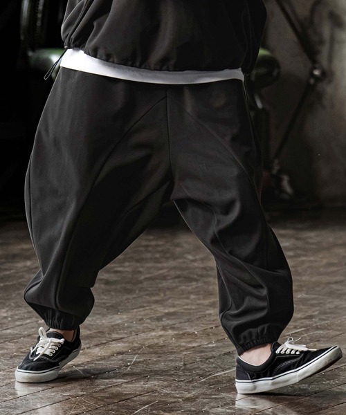 CAMBIO(カンビオ)の「mp15300-Brushed Bonded Balloon Jogger Pants バルーンジョガーパンツ(GM-A6202W-004)(その他パンツ・メンズ・チャコールグレー/ブラック/ミックスグレー・S/M/L)」の4枚目の写真