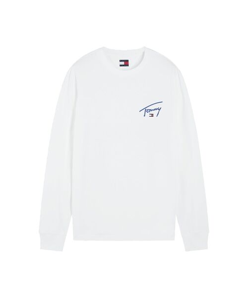 tommy jeans(トミー ジーンズ)の「【オンライン限定】ユニセックス シグネチャーチェストロングスリーブTシャツ(Tシャツ/カットソー・メンズ・ブラック/ホワイト・X-LARGE/LARGE/MEDIUM/SMALL)」の16枚目の写真