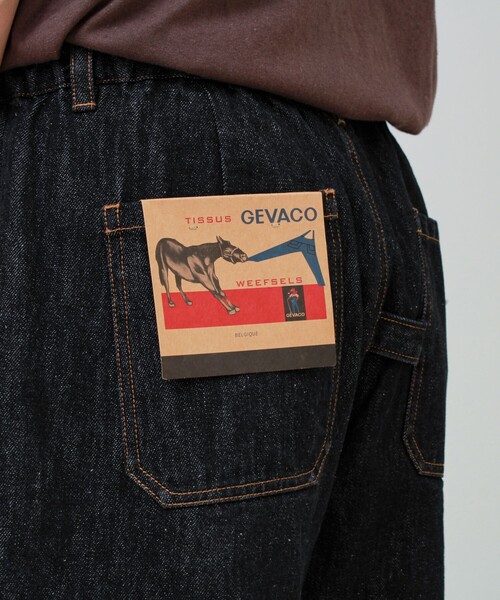 GEVACO(ゲバコ)の「【GEVACO/ゲバコ】12ozデニムイージーパンツ(デニムパンツ・メンズ・ブラック/インディゴブルー/キナリ・S/M/L)」の7枚目の写真