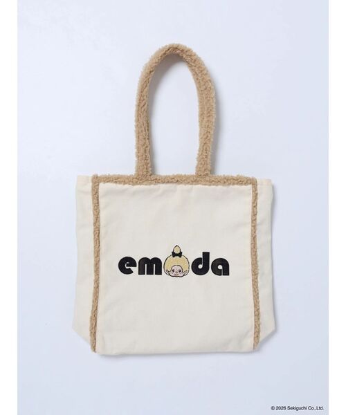 EMODA(エモダ)の「【Monchhichi×EMODA】2トーンボアトートバッグ(トートバッグ・レディース・アイボリー/ブラウン・FREE)」の10枚目の写真