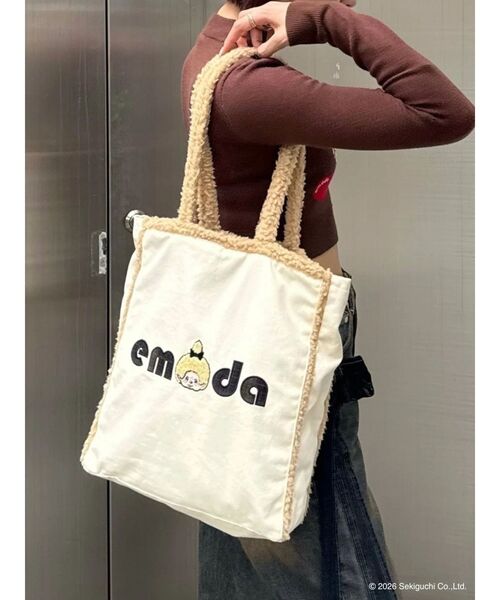 EMODA(エモダ)の「【Monchhichi×EMODA】2トーンボアトートバッグ(トートバッグ・レディース・アイボリー/ブラウン・FREE)」の19枚目の写真