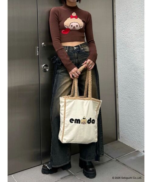 EMODA(エモダ)の「【Monchhichi×EMODA】2トーンボアトートバッグ(トートバッグ・レディース・アイボリー/ブラウン・FREE)」の20枚目の写真