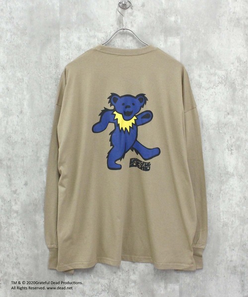 Grateful Dead（グレイトフルデッド）の「GRATEFULDEAD オーバーサイズロングスリーブT(GF44-100)（Tシャツ/カットソー・メンズ・ベージュ/グレー系その他2/グレー系その他3/オフホワイト/グレー系その他/ホワイト系その他/パープル/ホワイト系その他2/ホワイト系4/オレンジ/ベージュ系その他3/ヘザーチャコール/ホワイト系その他3/ブラック系2/ブルー系その他/ブラック系その他/ベージュ系2/杢グレー/ダークグリーン系2/ダークグリーン・L/M/XL）」の14枚目の写真