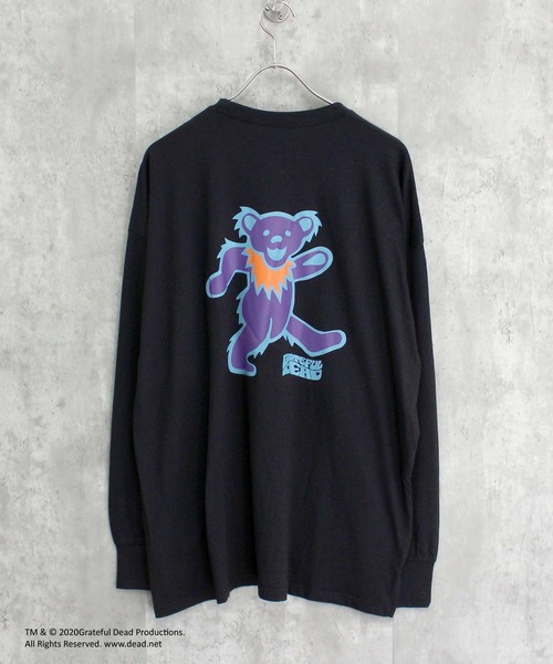 Grateful Dead（グレイトフルデッド）の「GRATEFULDEAD オーバーサイズロングスリーブT(GF44-100)（Tシャツ/カットソー・メンズ・ベージュ/グレー系その他2/グレー系その他3/オフホワイト/グレー系その他/ホワイト系その他/パープル/ホワイト系その他2/ホワイト系4/オレンジ/ベージュ系その他3/ヘザーチャコール/ホワイト系その他3/ブラック系2/ブルー系その他/ブラック系その他/ベージュ系2/杢グレー/ダークグリーン系2/ダークグリーン・L/M/XL）」の10枚目の写真