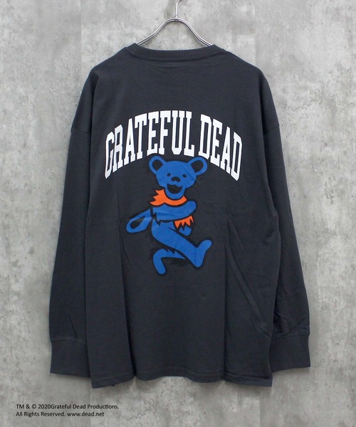 Grateful Dead（グレイトフルデッド）の「GRATEFULDEAD オーバーサイズロングスリーブT(GF44-100)（Tシャツ/カットソー・メンズ・ベージュ/グレー系その他2/グレー系その他3/オフホワイト/グレー系その他/ホワイト系その他/パープル/ホワイト系その他2/ホワイト系4/オレンジ/ベージュ系その他3/ヘザーチャコール/ホワイト系その他3/ブラック系2/ブルー系その他/ブラック系その他/ベージュ系2/杢グレー/ダークグリーン系2/ダークグリーン・L/M/XL）」の11枚目の写真