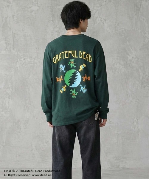 Grateful Dead（グレイトフルデッド）の「GRATEFULDEAD オーバーサイズロングスリーブT(GF44-100)（Tシャツ/カットソー・メンズ・ベージュ/グレー系その他2/グレー系その他3/オフホワイト/グレー系その他/ホワイト系その他/パープル/ホワイト系その他2/ホワイト系4/オレンジ/ベージュ系その他3/ヘザーチャコール/ホワイト系その他3/ブラック系2/ブルー系その他/ブラック系その他/ベージュ系2/杢グレー/ダークグリーン系2/ダークグリーン・L/M/XL）」の22枚目の写真