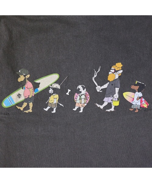 RIVER SIDE CULTURE(リバーサイドカルチャー)の「RIVER SIDE CULTURE / MY FAMILY SURFING ノースリーブ(Tシャツ/カットソー・レディース・チャコールグレー・SMALL/MEDIUM)」の4枚目の写真