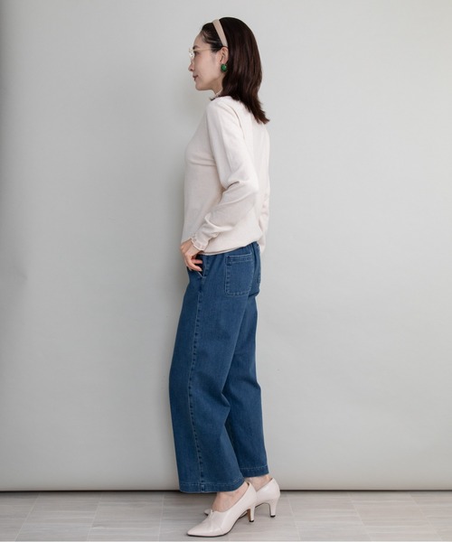 lodie(ロディ)の「【全8色展開】プチフリルハイネックニット(ニット/セーター・レディース・イエロー/ブルー/グリーン/アイボリー/グレー/レッド/ネイビー/ブラック・FREE)」の15枚目の写真