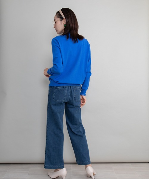 lodie(ロディ)の「【全8色展開】プチフリルハイネックニット(ニット/セーター・レディース・イエロー/ブルー/グリーン/アイボリー/グレー/レッド/ネイビー/ブラック・FREE)」の20枚目の写真