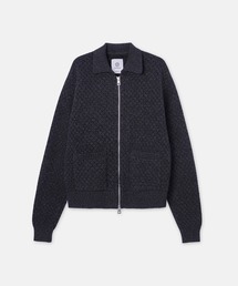 SEAGREEN(シーグリーン) WAFFLE KNIT ZIP BLOUSON ワッフルニットジップブルゾン