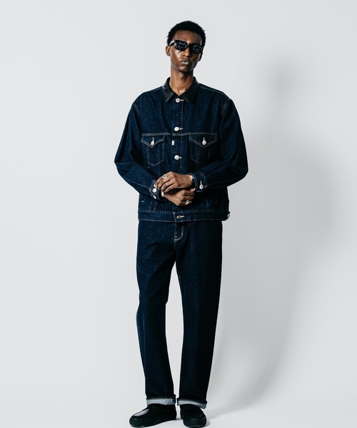 CRIMIE（クライミー）の「BORN FREE STRAIGHT ESSENTIAL SELVEDGE ONE WASH JEANS - INDIGO MADE IN JAPAN（デニムパンツ・メンズ・インディゴブルー・XXL/XL/L/M/S）」の2枚目の写真