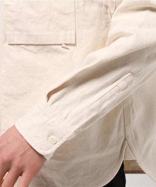 Snow Peak（スノーピーク）の「オカヤマ オックス シャツ -生成- （ユニセックス）（シャツ/ブラウス・メンズ・キナリ・1/SMALL/LARGE/MEDIUM/X-LARGE/2/XX-LARGE）」の5枚目の写真