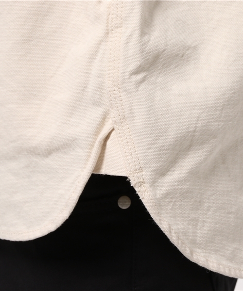 Snow Peak（スノーピーク）の「オカヤマ オックス シャツ -生成- （ユニセックス）（シャツ/ブラウス・メンズ・キナリ・1/SMALL/LARGE/MEDIUM/X-LARGE/2/XX-LARGE）」の6枚目の写真