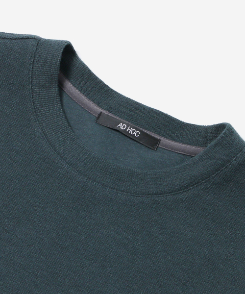 ADHOC(アドホック)の「メンズ 裏起毛 変形組織 ベーシック 長袖 Tシャツ (DK-GREEN) (HCALT15)(Tシャツ/カットソー・メンズ・その他・100/95/105)」の3枚目の写真