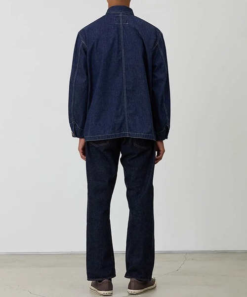 REMI RELIEF(レミレリーフ)の「【REMI RELIEF/レミレリーフ】9.5oz ネップDENIMカバーオール(カバーオール・メンズ・ダークインディゴブルー・L/M)」の3枚目の写真