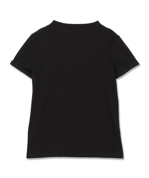 Guess（ゲス）の「LEOPARD Lurex Logo Tee（Tシャツ/カットソー・レディース・ブラック/ホワイト・SMALL/MEDIUM/LARGE/X-SMALL）」の9枚目の写真