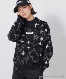 Jack Bunny!!（ジャックバニー）の「[ドラえもんコラボ] Starジャガードクルーネックニットプルオーバー (WOMENS)（ニット/セーター）」