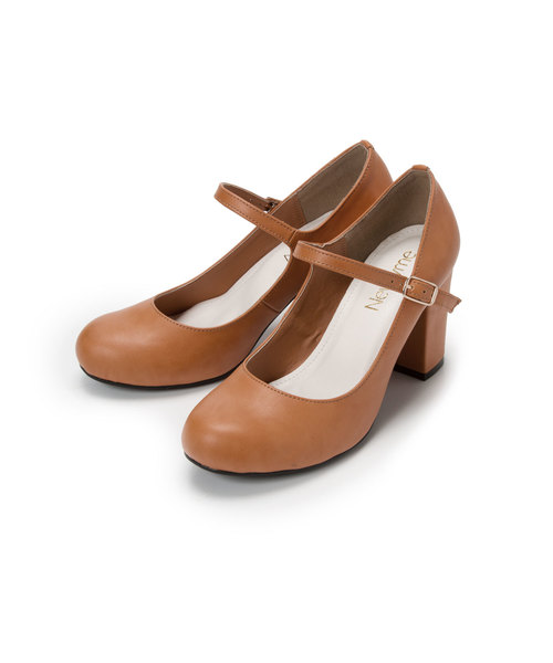 Newlyme(ニューリーミー)の「7.5cm太ヒールストラップパンプス(パンプス・レディース・ベージュ/その他/ブラック/イエロー系その他/ベビーピンク/サックスブルー/ホワイト/ブラウン/バーガンディー/ベージュ系その他/チェック/ブラック系その他/ブルー系その他/ゴールド系その他/シルバー系その他/スモークピンク/ライトベージュ/ライム/クリアレッド/ペールイエロー/レオパード/その他1/ハウンドトゥース/ブラウン系その他/パープル系その他/イエロー系その他2/その他2/その他3/その他4/その他5/ワイン・22.5cm/24.5㎝/23㎝/23.5cm/25cm/22.5㎝/24cm/24.5cm/23cm/24.0cm/26.0cm/23.0cm/25.0cm/25.5cm/21.5㎝/22cm/26cm/23.5㎝/24㎝/25㎝/21.5cm)」の7枚目の写真