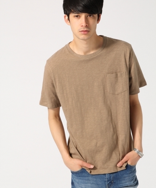 RAGEBLUE（レイジブルー）の「スラブジャガードTシャツ/719254（Tシャツ/カットソー・メンズ・ネイビー/ベージュ/ホワイト/オフホワイト/ブラック/ピンク系その他・LARGE/MEDIUM）」の12枚目の写真