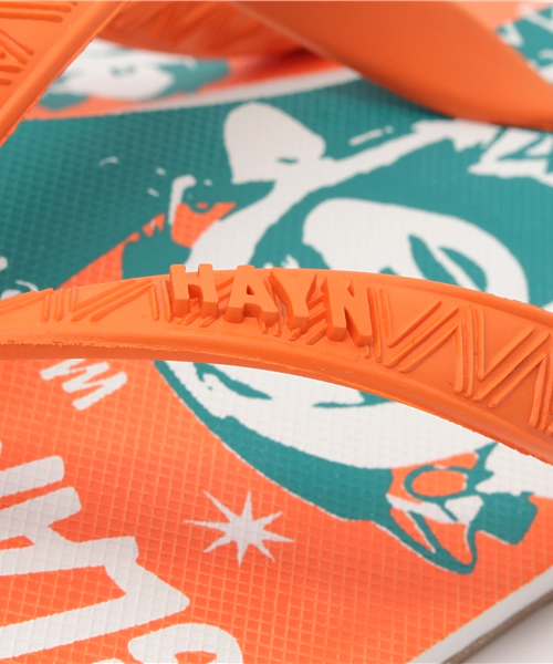 HYSTERIC GLAMOUR（ヒステリックグラマー）の「HAYN×HYSTERIC/LIVE MUSIC ビーチサンダル（ビーチサンダル・メンズ・オレンジ・MEDIUM/SMALL）」の6枚目の写真