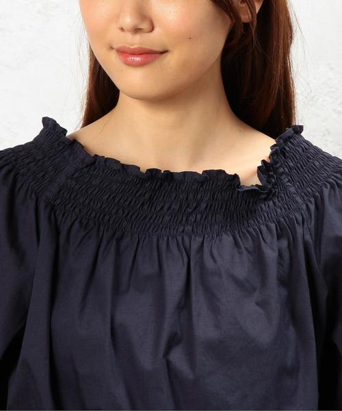 green label relaxing（グリーンレーベルリラクシング）の「KF C OFF/S ワンピース◆（ワンピース・レディース・ネイビー/ブラウン・FREE）」の10枚目の写真