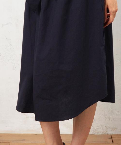 green label relaxing（グリーンレーベルリラクシング）の「KF C OFF/S ワンピース◆（ワンピース・レディース・ネイビー/ブラウン・FREE）」の12枚目の写真