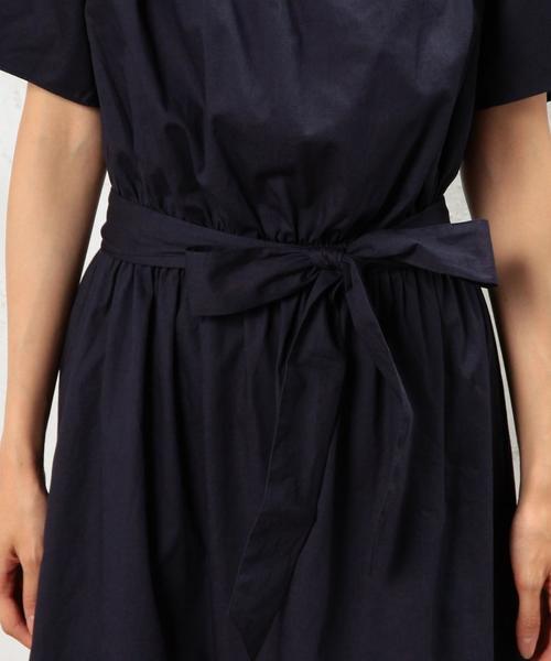 green label relaxing（グリーンレーベルリラクシング）の「KF C OFF/S ワンピース◆（ワンピース・レディース・ネイビー/ブラウン・FREE）」の14枚目の写真