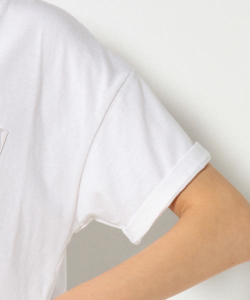coen（コーエン）の「アシンメトリープルオーバー（Tシャツ/カットソー・レディース・オフホワイト/グレー・FREE）」の12枚目の写真