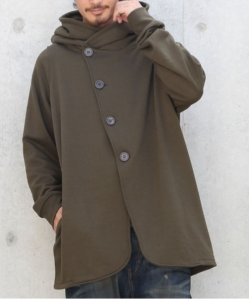 n'OrLABEL(ノアールレーベル)の「『洗練フード付きデザインジャケット』(パーカー・レディース・ネイビー/ブラック/カーキ/チャコールグレー・2/1)」の3枚目の写真