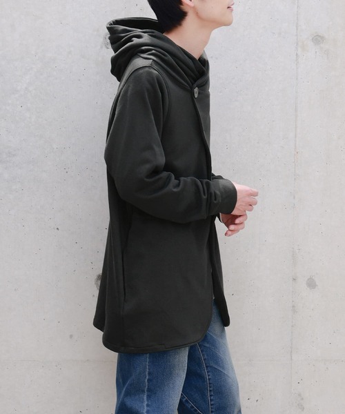 n'OrLABEL(ノアールレーベル)の「『洗練フード付きデザインジャケット』(パーカー・レディース・ネイビー/ブラック/カーキ/チャコールグレー・2/1)」の18枚目の写真