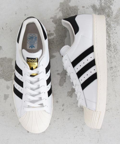 adidas（アディダス）の「＜adidas（アディダス）＞∴SUPERSTAR 80s スーパースター◆（スニーカー・レディース・オフホワイト/ブラック・24.5㎝/22.5㎝/23.5㎝/25㎝/24㎝/23㎝）」の3枚目の写真