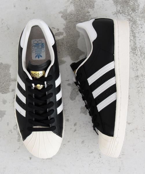 adidas（アディダス）の「＜adidas（アディダス）＞∴SUPERSTAR 80s スーパースター◆（スニーカー・レディース・オフホワイト/ブラック・24.5㎝/22.5㎝/23.5㎝/25㎝/24㎝/23㎝）」の4枚目の写真