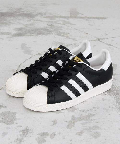 adidas（アディダス）の「＜adidas（アディダス）＞∴SUPERSTAR 80s スーパースター◆（スニーカー・レディース・オフホワイト/ブラック・24.5㎝/22.5㎝/23.5㎝/25㎝/24㎝/23㎝）」の5枚目の写真
