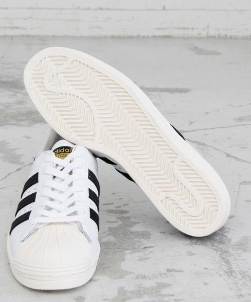adidas（アディダス）の「＜adidas（アディダス）＞∴SUPERSTAR 80s スーパースター◆（スニーカー・レディース・オフホワイト/ブラック・24.5㎝/22.5㎝/23.5㎝/25㎝/24㎝/23㎝）」の9枚目の写真