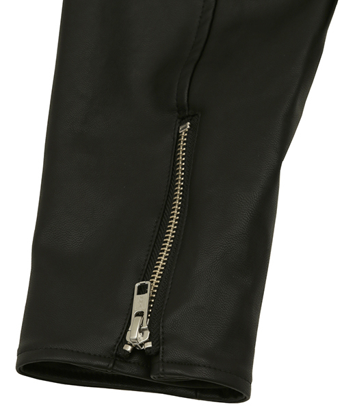 PUNYUS（プニュズ）の「ダブルライダースジャケット（ライダースジャケット・レディース・ブラック・4/1/3/2）」の3枚目の写真