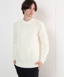 GLOBAL WORK | ３ゲージケーブルニットプルオーバー/719623(ニット/セーター)