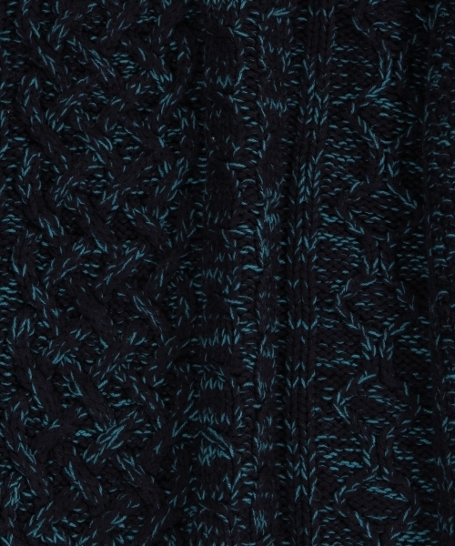 GLOBAL WORK（グローバルワーク）の「３ゲージケーブルニットプルオーバー/719623（ニット/セーター・メンズ・ベージュ/ネイビー/ダークグレー/ライトピンク/ホワイト/グリーン・SMALL/LARGE/X-LARGE/MEDIUM）」の16枚目の写真