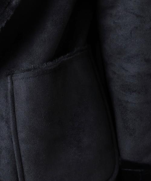 BEAUTY&YOUTH UNITED ARROWS(ビューティーアンドユースユナイテッドアローズ)の「BY フェイクムートン フードロングコート◆(その他アウター・レディース・ネイビー/ダークグレー・SMALL/MEDIUM)」の11枚目の写真