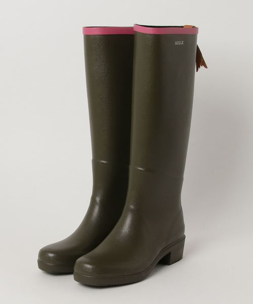 AIGLE(エーグル)の「ミスジュリエットA ラバーブーツ(レインシューズ・レディース・ブラック/ブロンズ/グレー/ブラウン/ブルー/カーキ/ライトブラウン/マジェンタ/ブラック系その他・38/36/35/39/37)」の11枚目の写真
