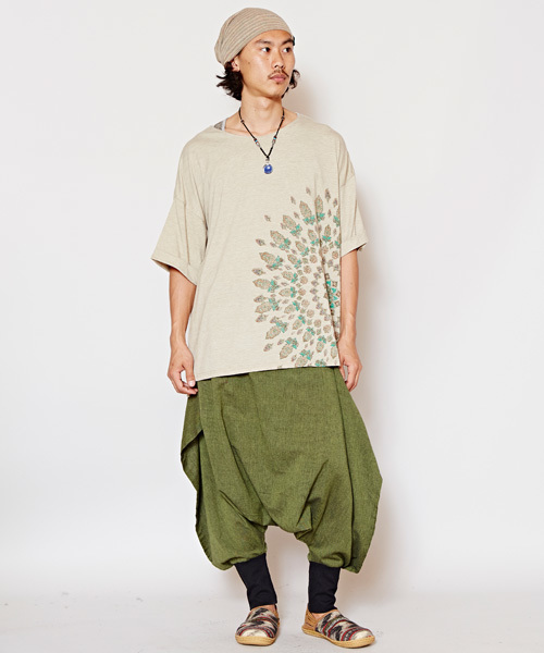 チャイハネ（チャイハネ）の「【チャイハネ】スクエアMEN'Sサルエルパンツ（その他パンツ・メンズ・カーキ/ブラック/ターコイズブルー・FREE）」の12枚目の写真