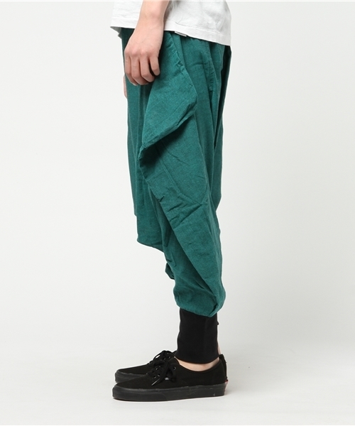 チャイハネ（チャイハネ）の「【チャイハネ】スクエアMEN'Sサルエルパンツ（その他パンツ・メンズ・カーキ/ブラック/ターコイズブルー・FREE）」の4枚目の写真
