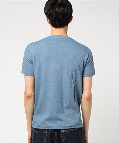A VONTADE（アボンタージ）の「【A VONTADE】ア ボンタージ/ TUBE NEPPED COTTON POKET（Tシャツ/カットソー・メンズ・その他/ブルー・SMALL）」の4枚目の写真