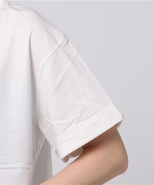 archives（アルシーヴ）の「袖口折り返しプリントTEE（Tシャツ/カットソー・レディース・オフホワイト/ブラック/シルバーグレー・MEDIUM）」の8枚目の写真