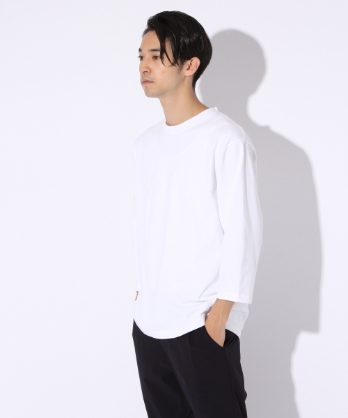 niko and...(ニコアンド)の「ピグメント7分袖プルオーバー【niko and ...】(Tシャツ/カットソー・メンズ・レッド/ブラック/オフホワイト/モカ/イエロー/キャメル・LARGE/MEDIUM)」の17枚目の写真