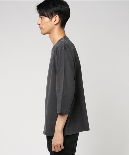 niko and...(ニコアンド)の「ピグメント7分袖プルオーバー【niko and ...】(Tシャツ/カットソー・メンズ・レッド/ブラック/オフホワイト/モカ/イエロー/キャメル・LARGE/MEDIUM)」の7枚目の写真