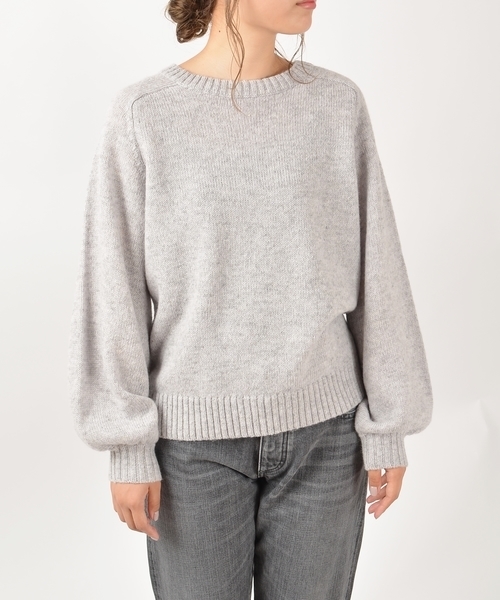 SHIPS BLUESTORE（シップスブルーストア）の「SHIPS BLUESTORE:ベーシック カラーシェットクルーネックニット◇（ニット/セーター・レディース・ライトグレー/レッド/オレンジ/ブルー/グリーン/ダークグレー・ONE SIZE）」の12枚目の写真