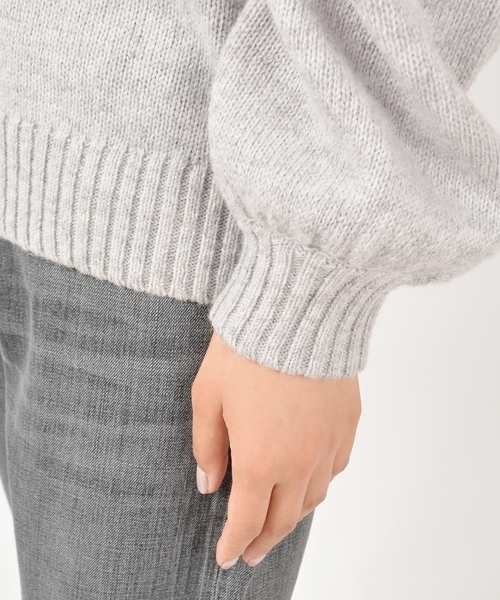 SHIPS BLUESTORE（シップスブルーストア）の「SHIPS BLUESTORE:ベーシック カラーシェットクルーネックニット◇（ニット/セーター・レディース・ライトグレー/レッド/オレンジ/ブルー/グリーン/ダークグレー・ONE SIZE）」の9枚目の写真