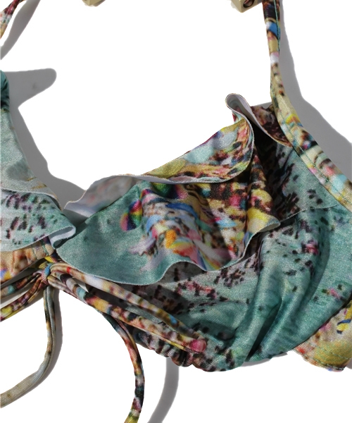 MIDWEST（ミッドウエスト）の「ZIMMERMANN Amity ビーチプリントビキニ（水着・レディース・ライトグリーン・0）」の4枚目の写真