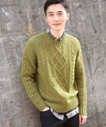 GLOBAL WORK | 3ゲージケーブルニットプルオーバー/776051(ニット/セーター)