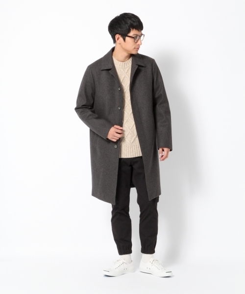 GLOBAL WORK（グローバルワーク）の「3ゲージケーブルニットプルオーバー/776051（ニット/セーター・メンズ・ホワイト/ダークブラウン/ライトグレー/グレー/ネイビー/ベージュ/レッド・SMALL/MEDIUM/LARGE/X-LARGE）」の8枚目の写真